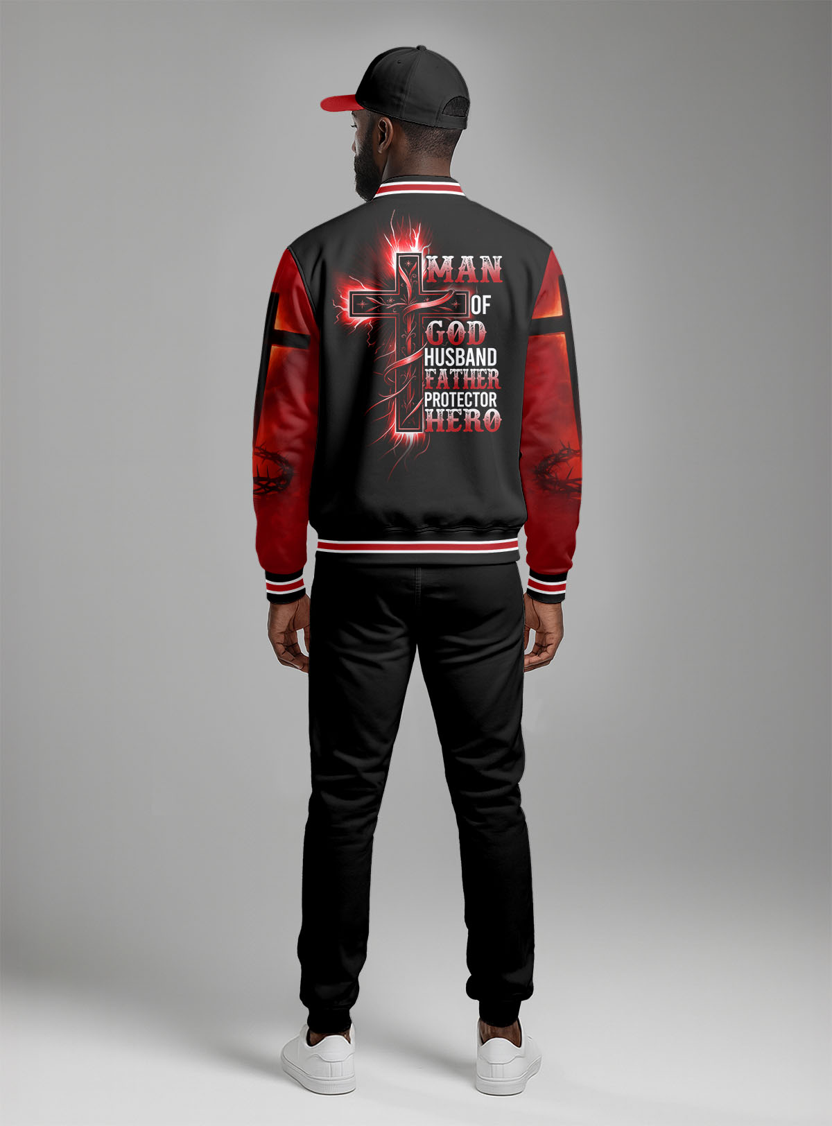 Man Of God Baseball Jacket