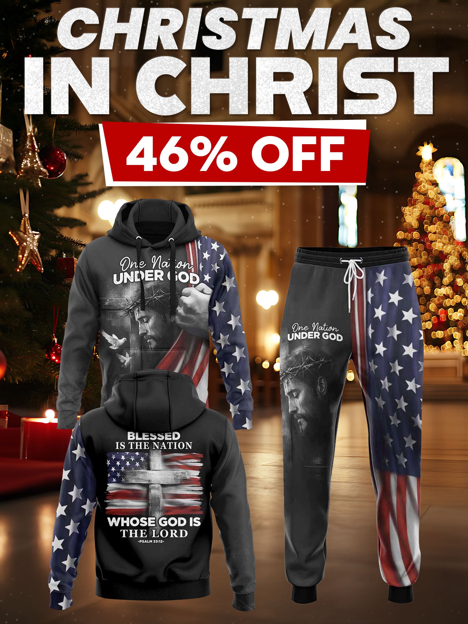 “Blessed Nation” Hoodie & Jogger Set