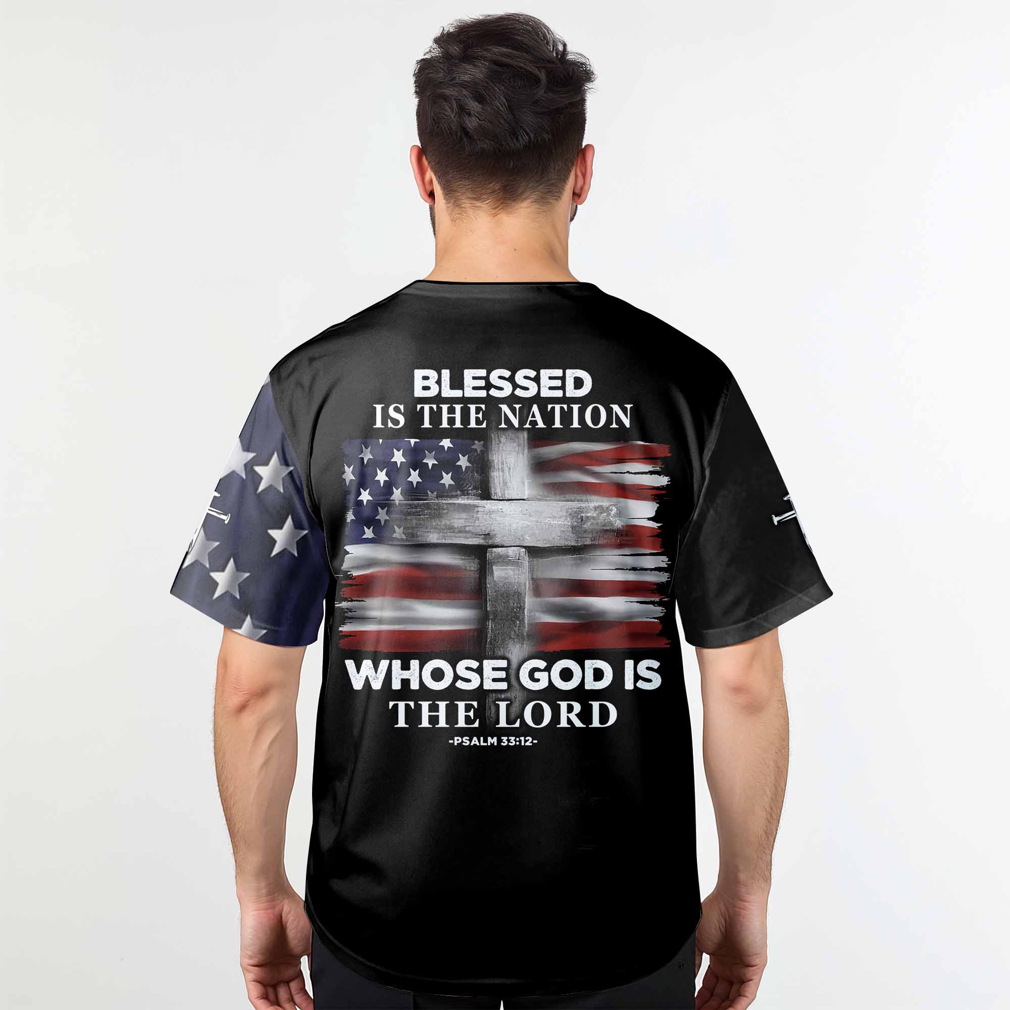 “Blessed Nation” Baseball Jersey  & Hat Bundle