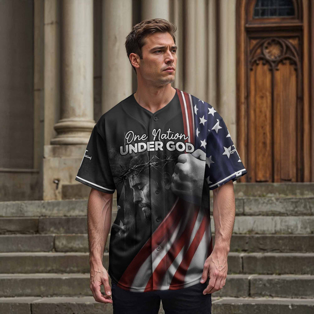 “Blessed Nation” Baseball Jersey  & Hat Bundle