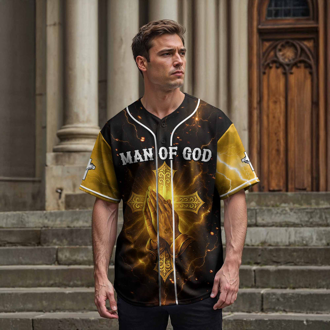 “Through Christ” Baseball Jersey  & Hat Bundle