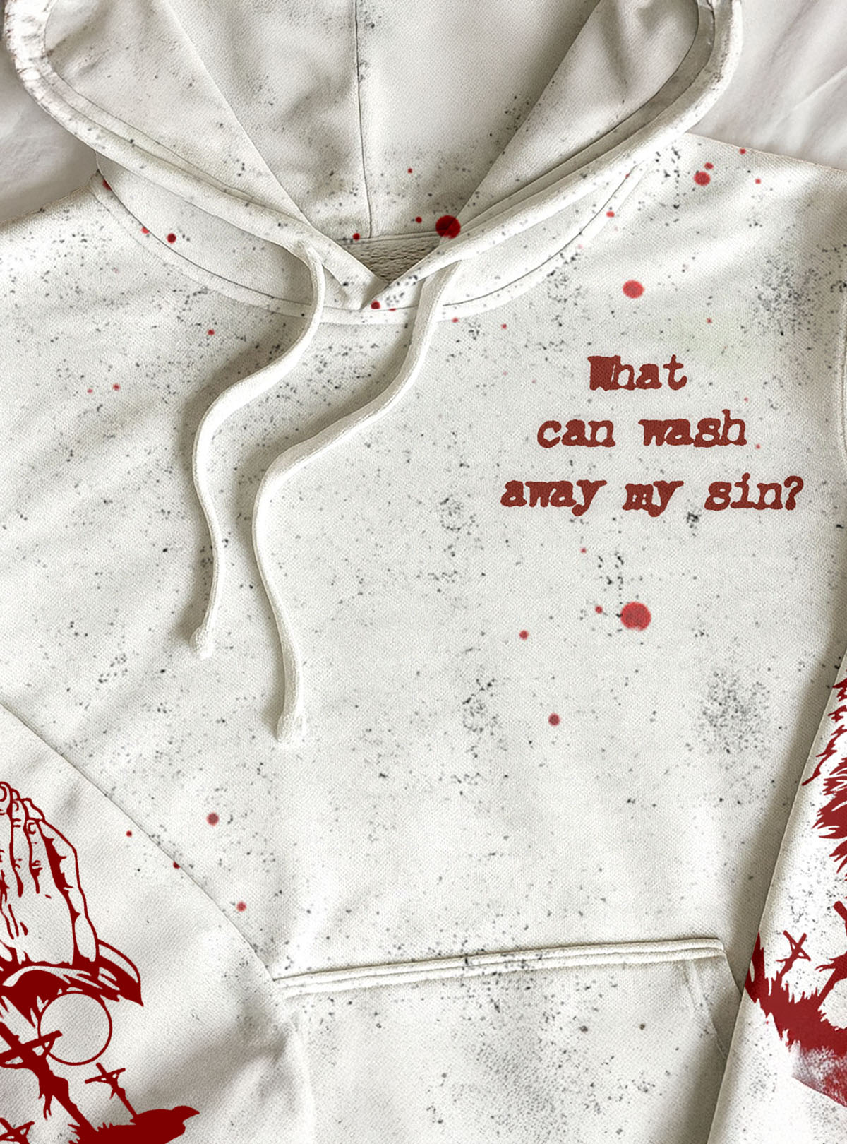 Crimson Cross Hoodie & Jogger Set