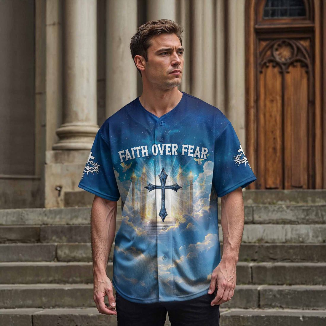 “Heaven’s Gate” Baseball Jersey & Hat Bundle