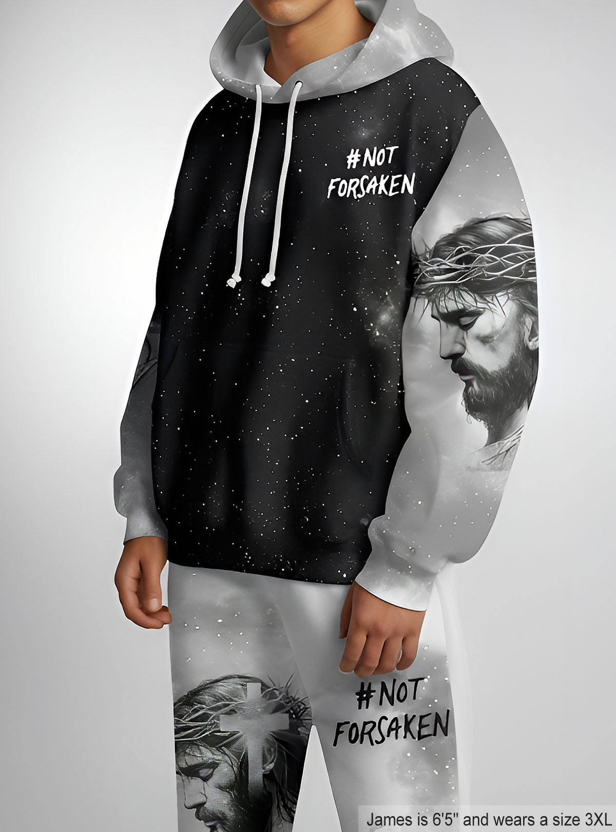 Not Forsaken Christian Hoodie & Jogger Set