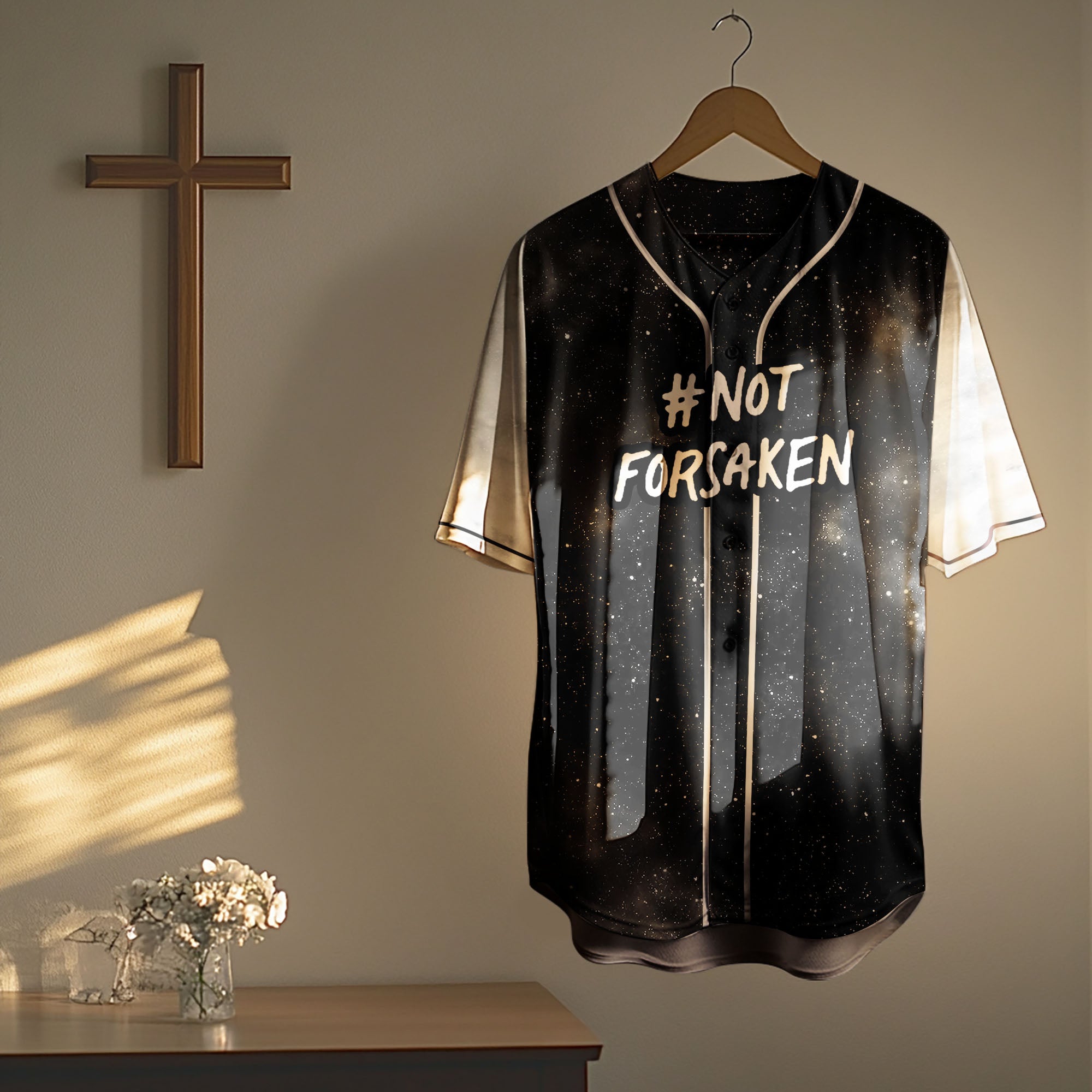 Not Forsaken Christian Baseball Jersey
