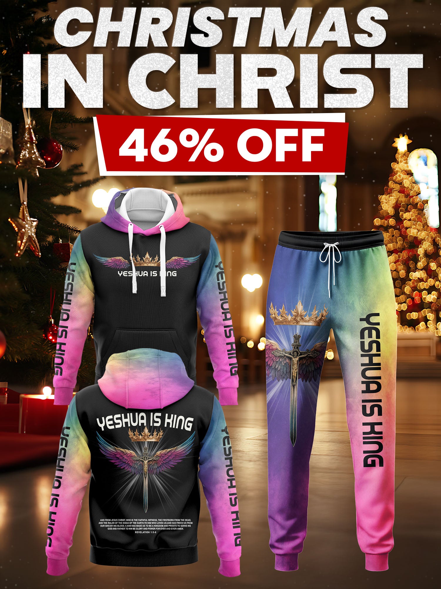 YESHUA Crown of Glory Hoodie & Jogger Set