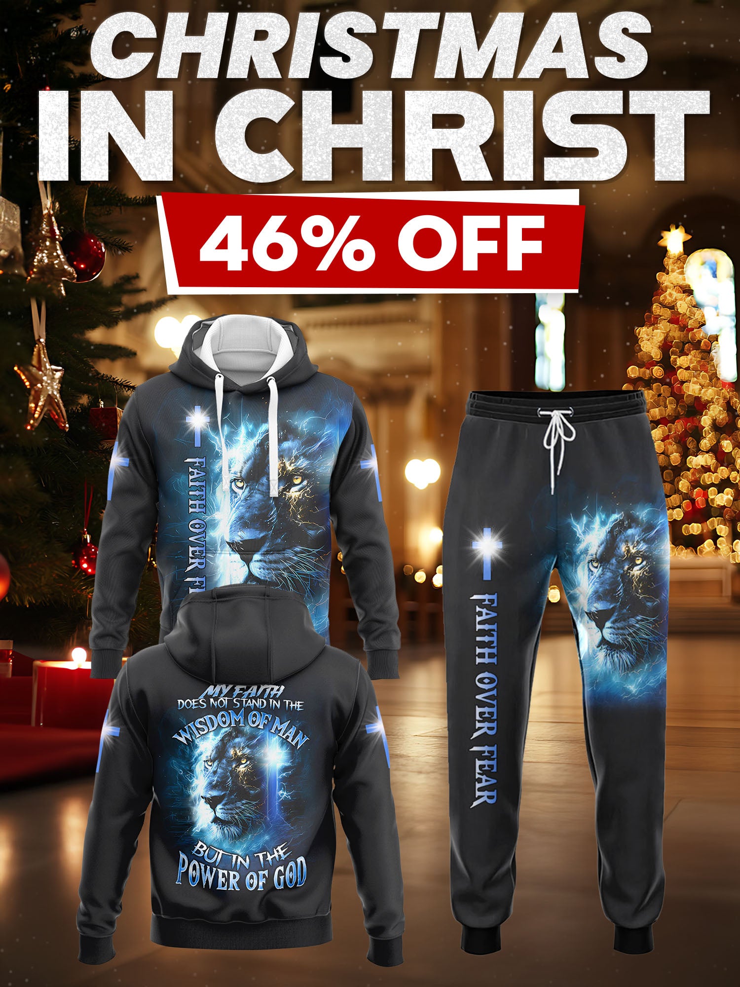 "Faith Power" Hoodie & Jogger Set