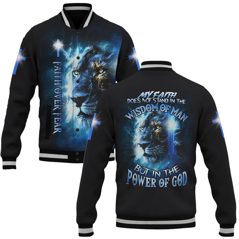 "Faith Power" Baseball Jacket