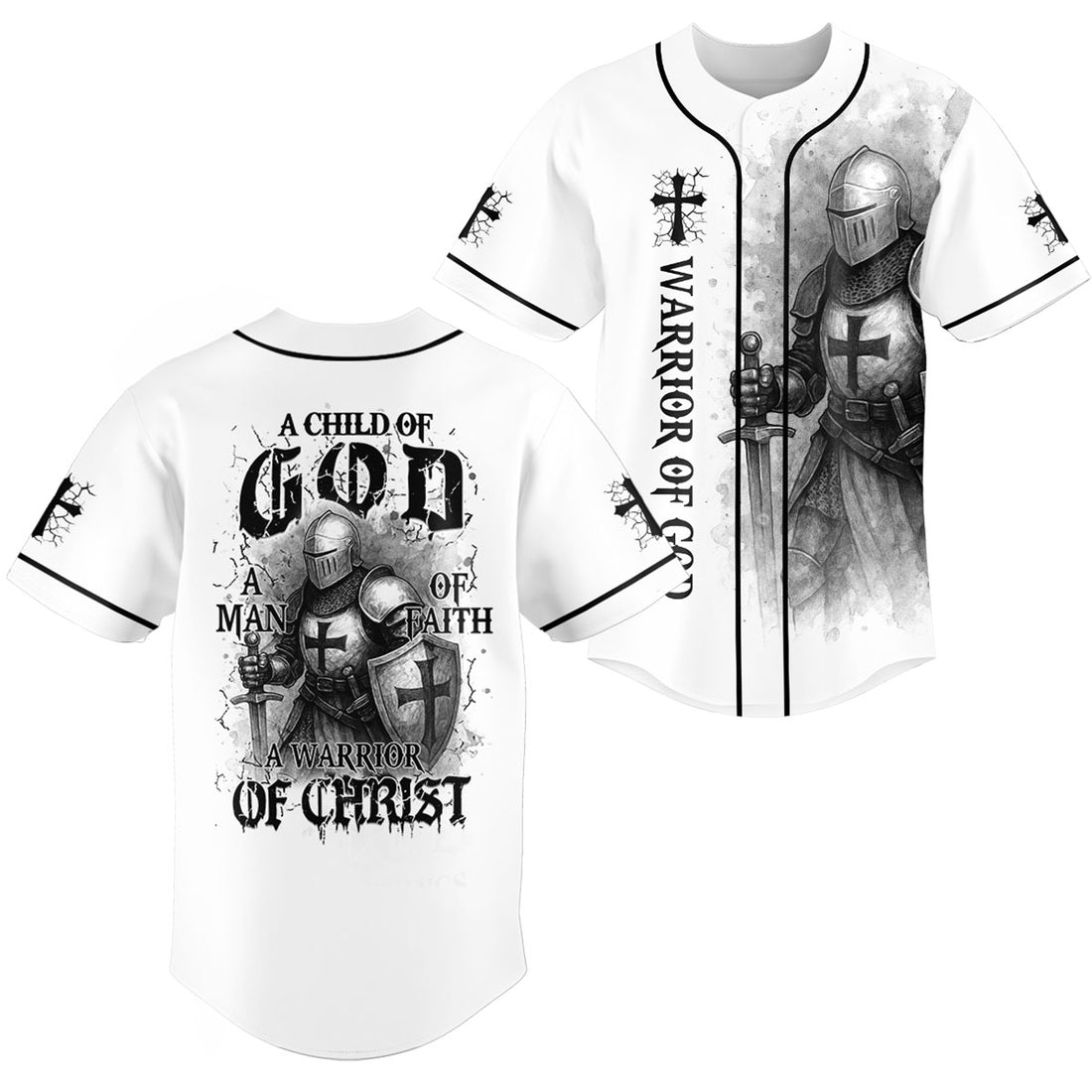 “Warrior of Christ” Baseball Jersey & Hat Bundle