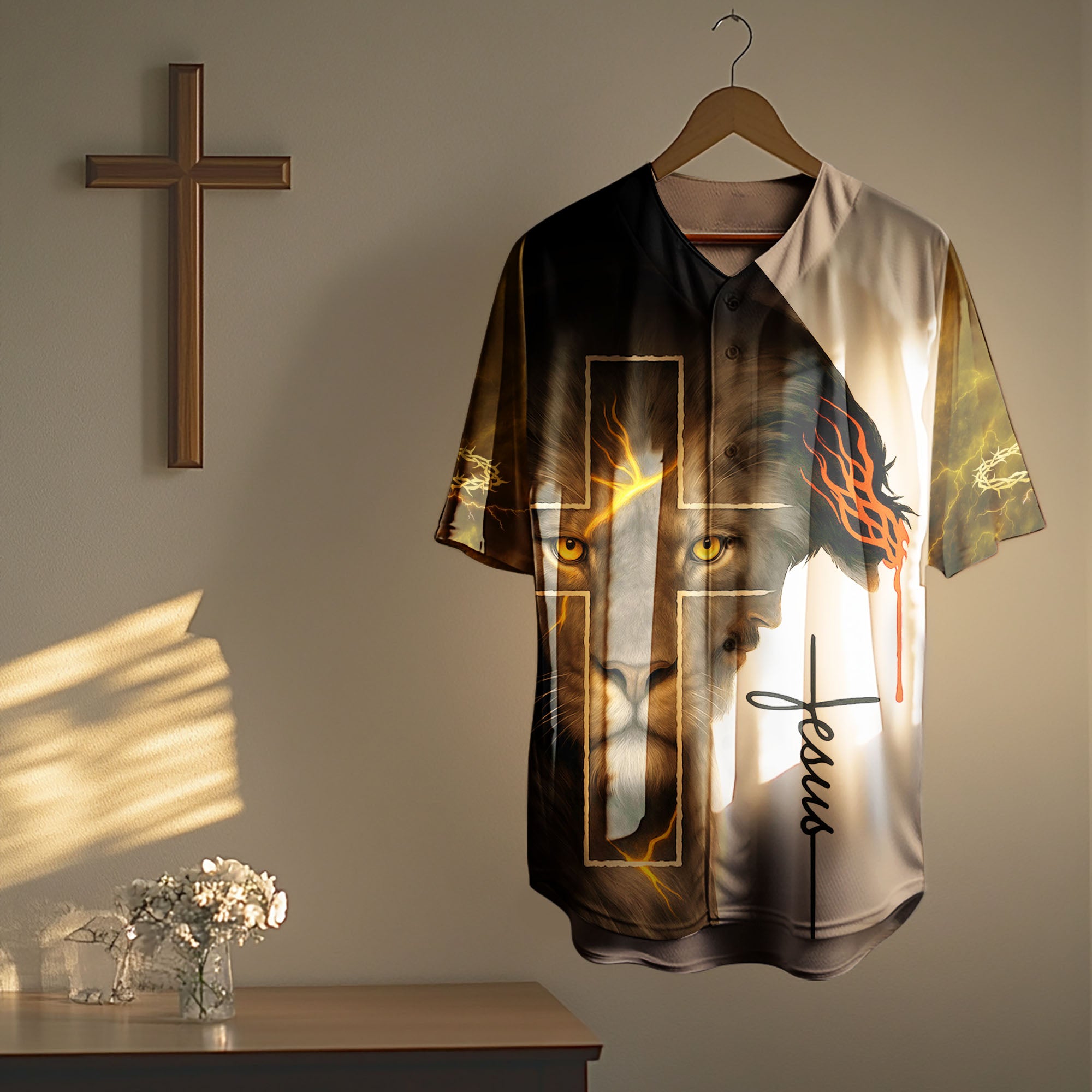“Crown & Cross” Baseball Jersey & Hat Bundle