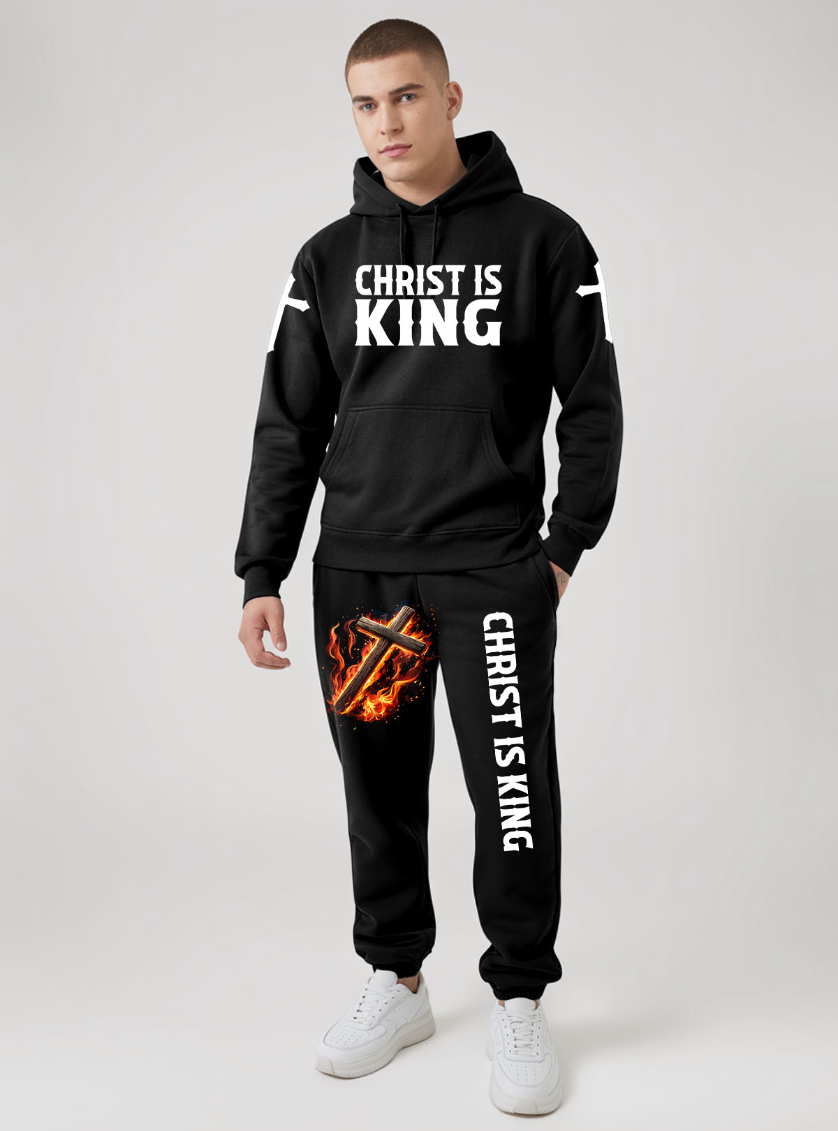 Christ Is King Hoodie & Jogger Set