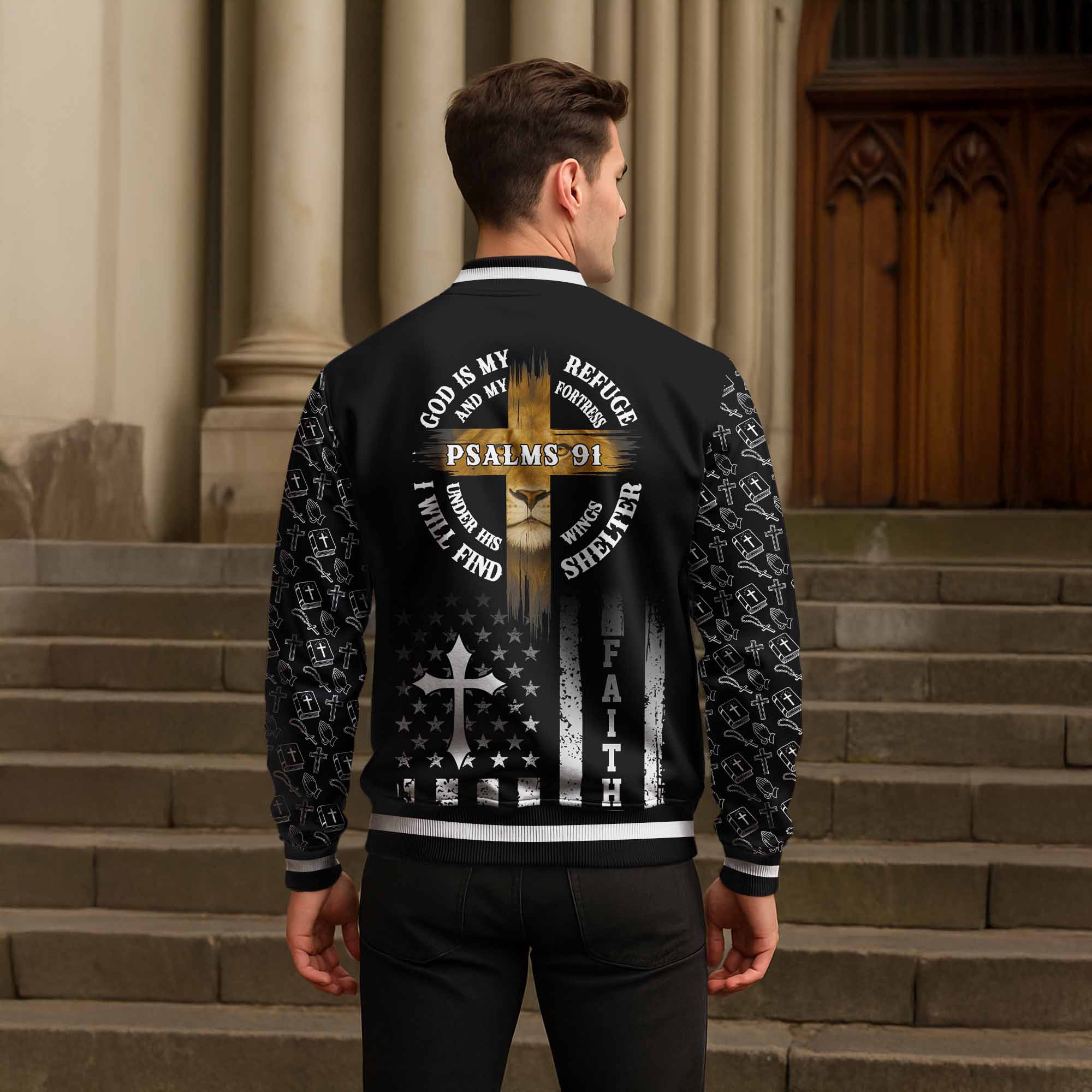 “Refuge” Baseball Jacket