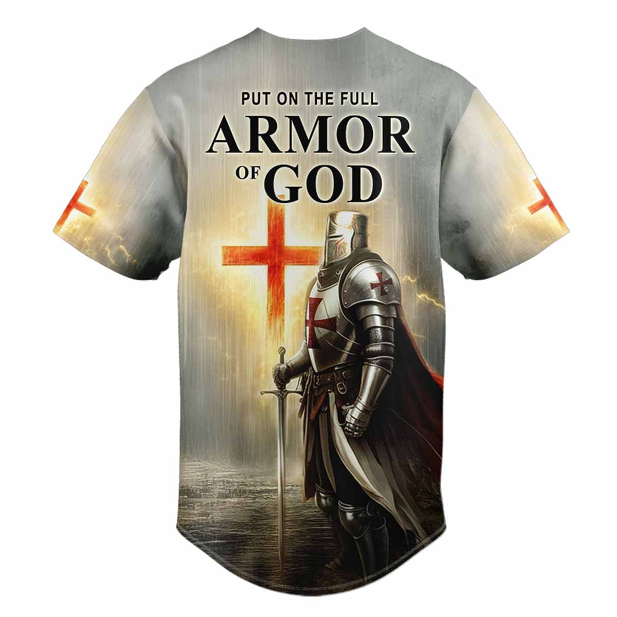Put On The Full Armor Of God Baseball Jersey Personalized