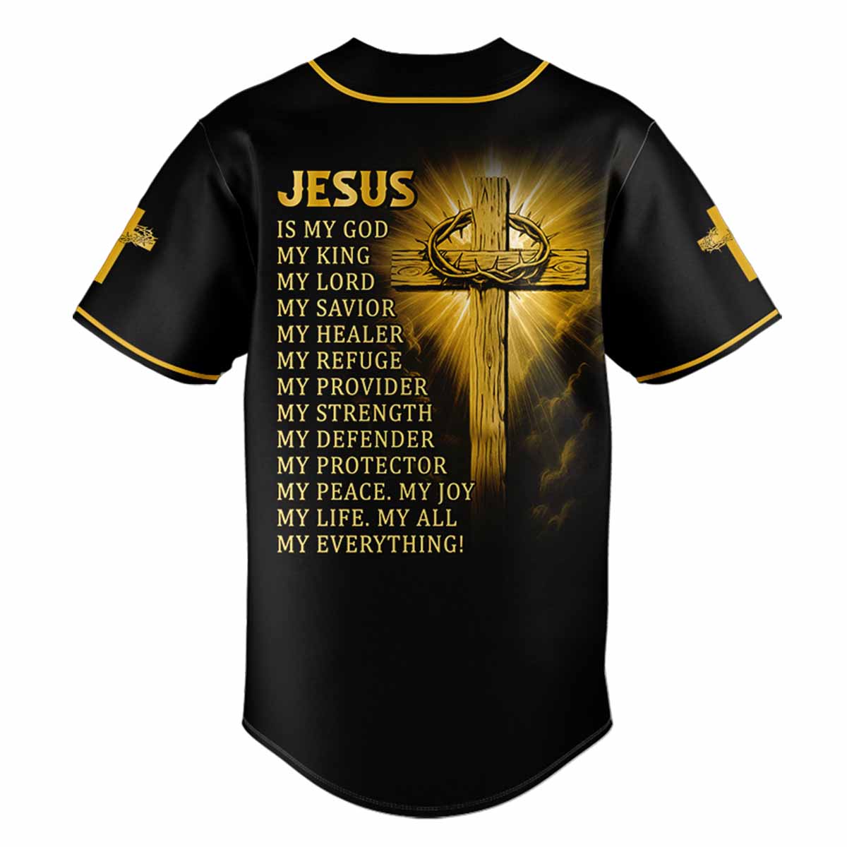 Jesus Is King Baseball Jersey Personalized