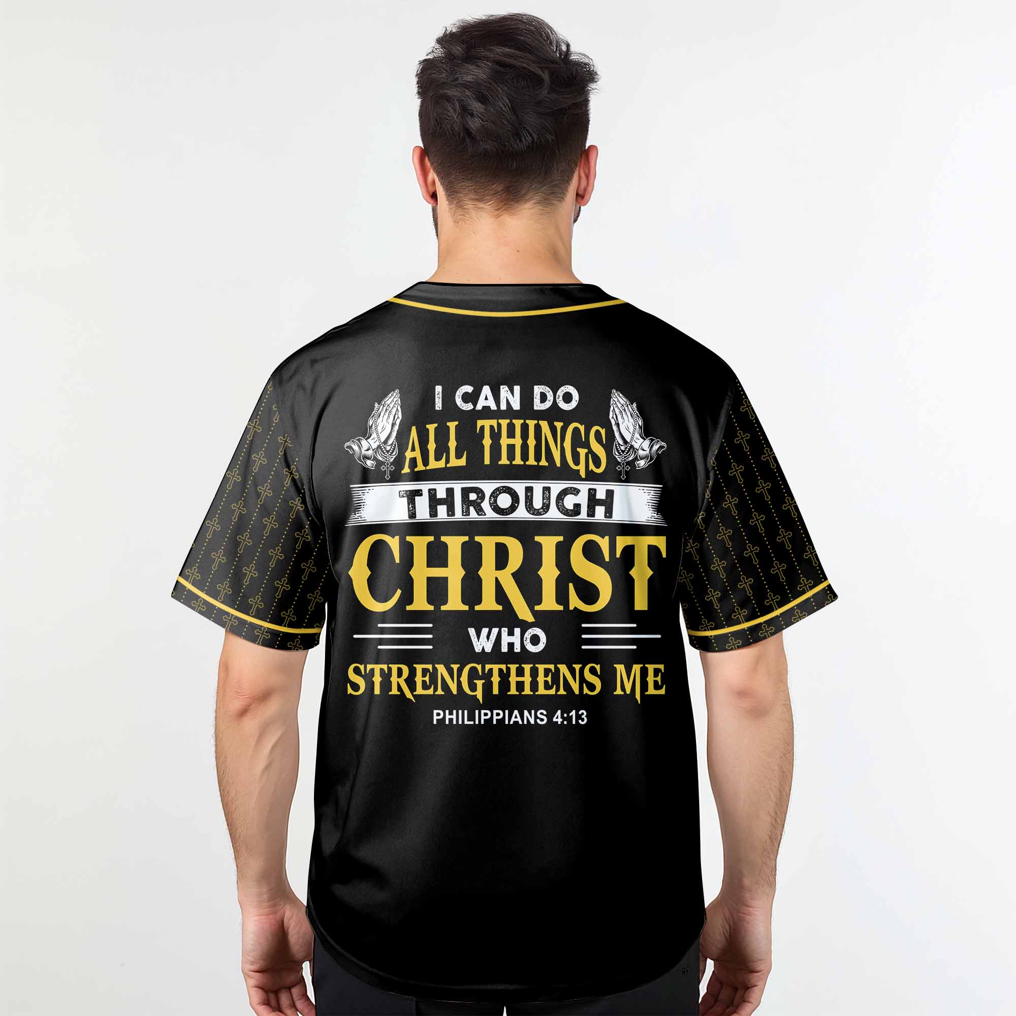 Jesus Is My Strength Baseball Jersey Personalized