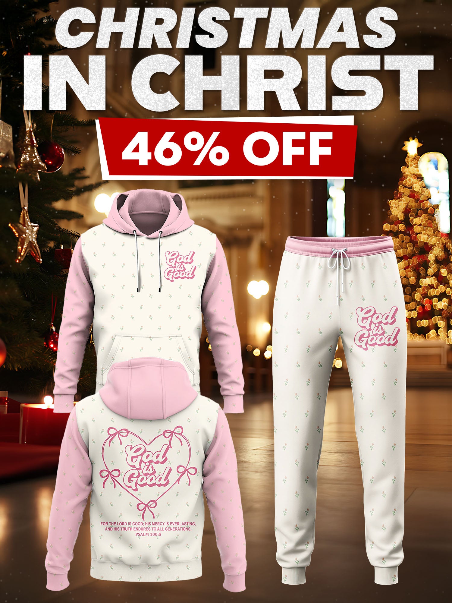 God Is Good Hoodie & Jogger Set