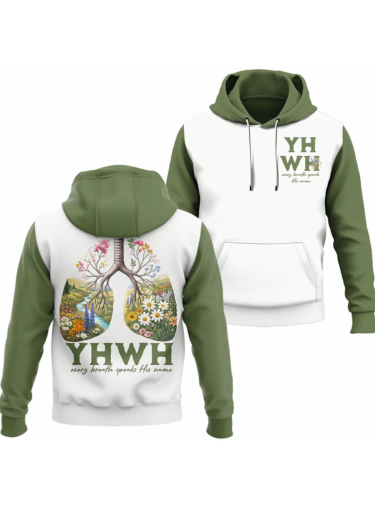 YHWH Christian Hoodie & Joggers Set