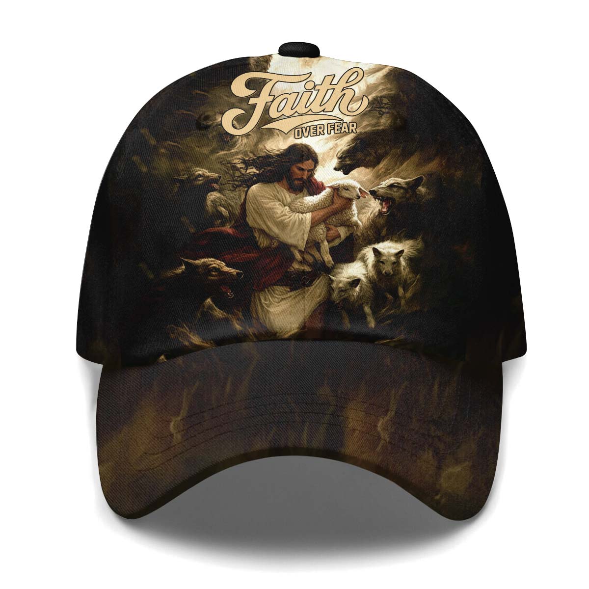Jesus Protect the Lamp Baseball Cap