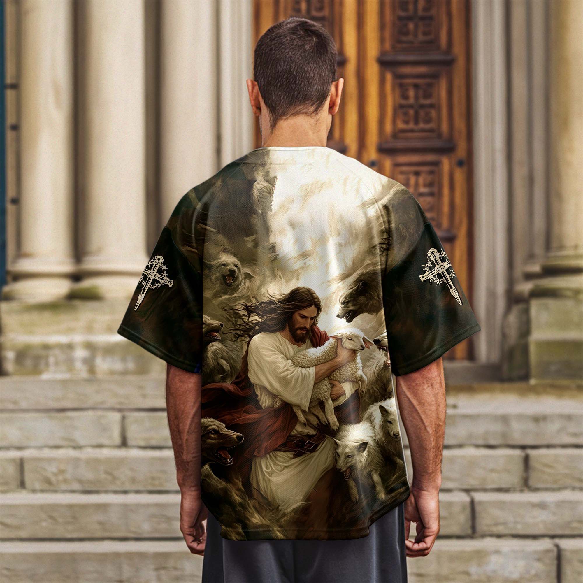 Jesus Protect the Lamp Baseball Jersey Deal