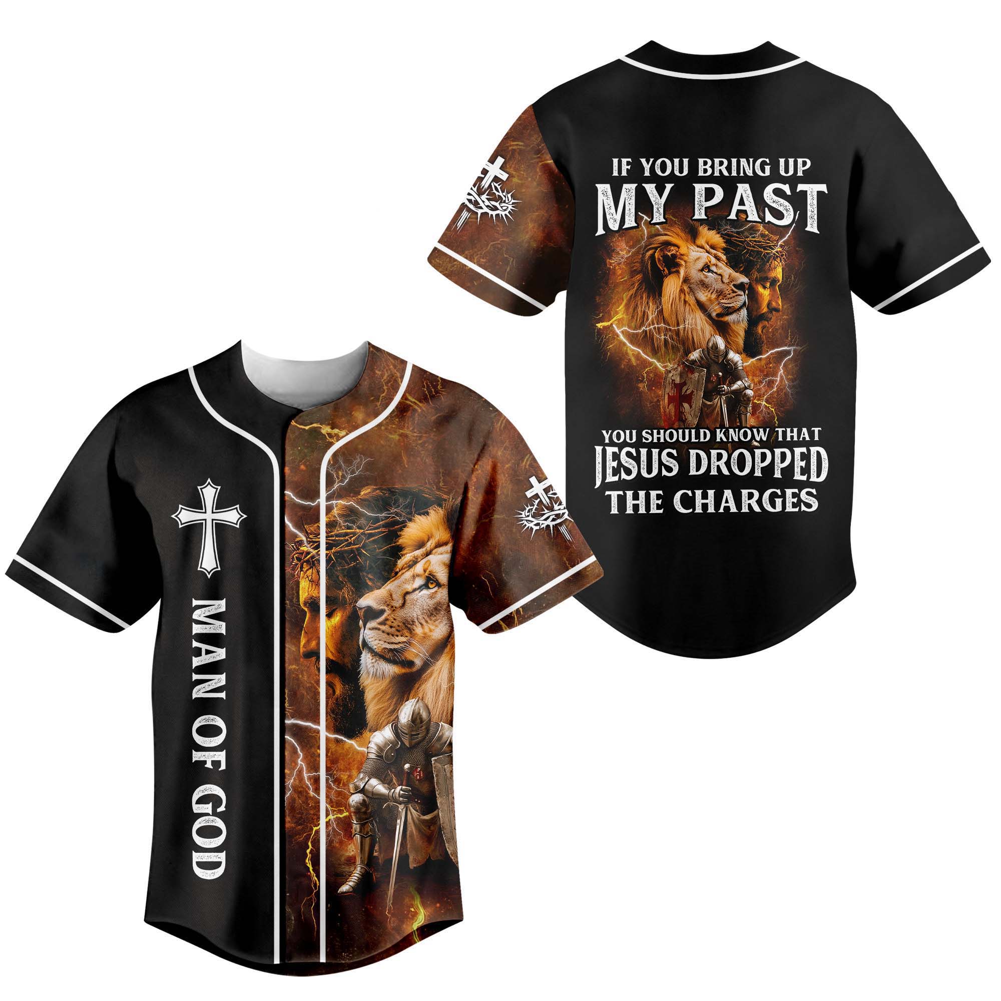 Jesus Dropped The Charges Baseball Jersey