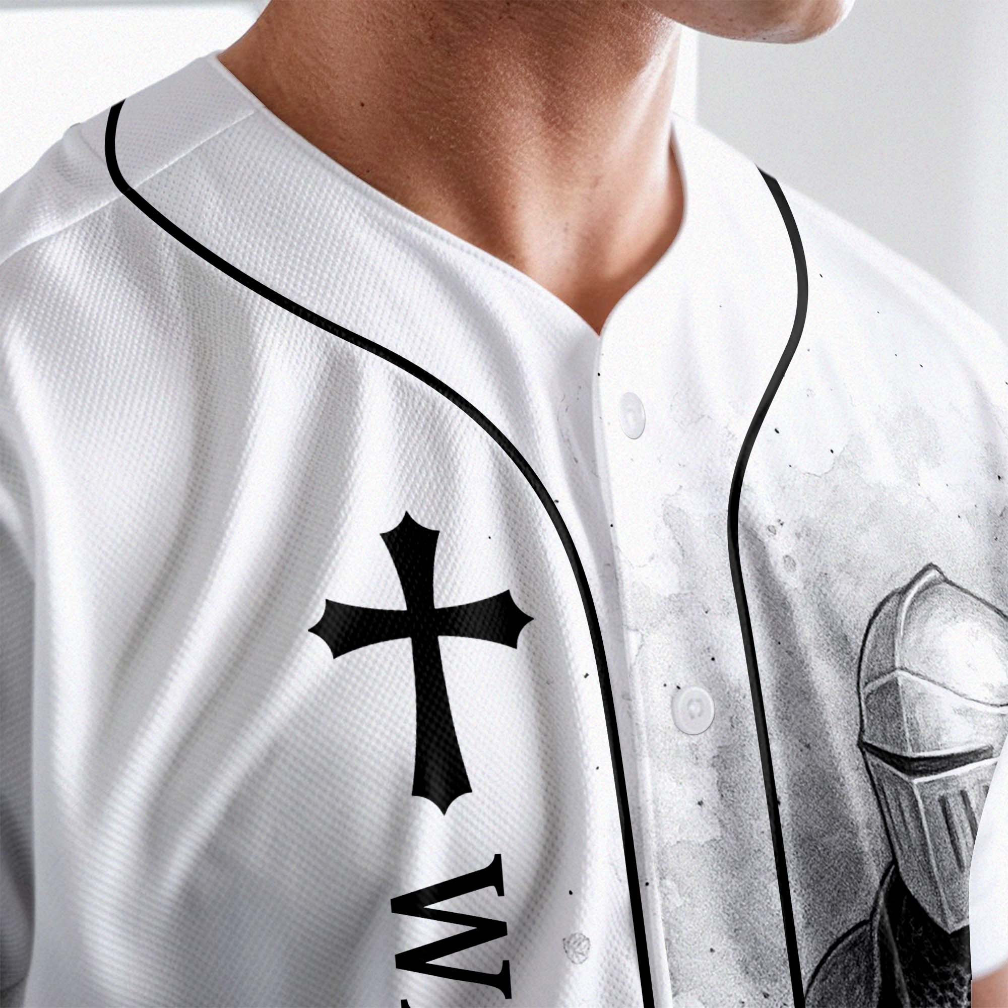Child of God Warrior of Christ Baseball Jersey