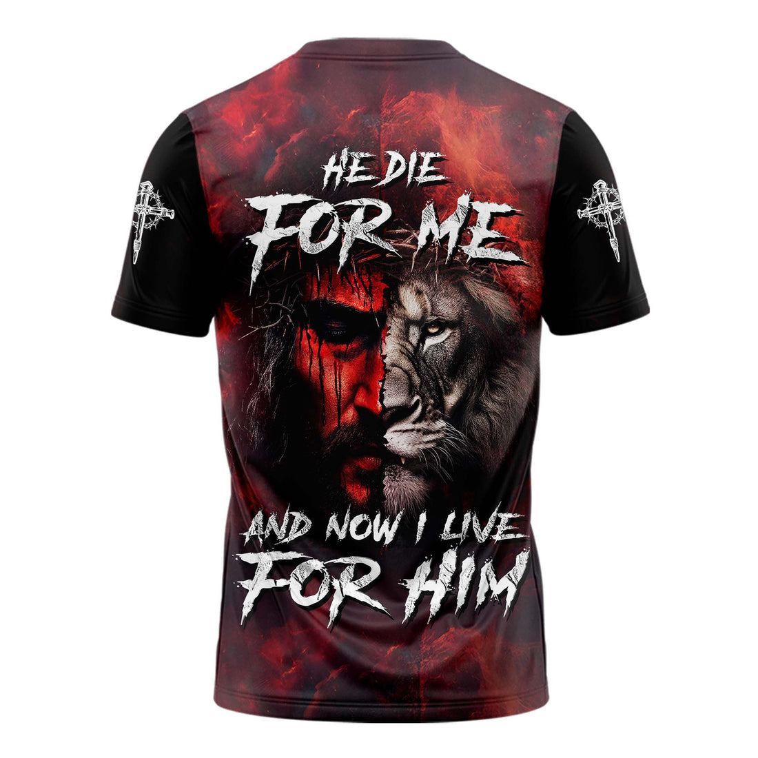 He Died For Me Lion T-shirt