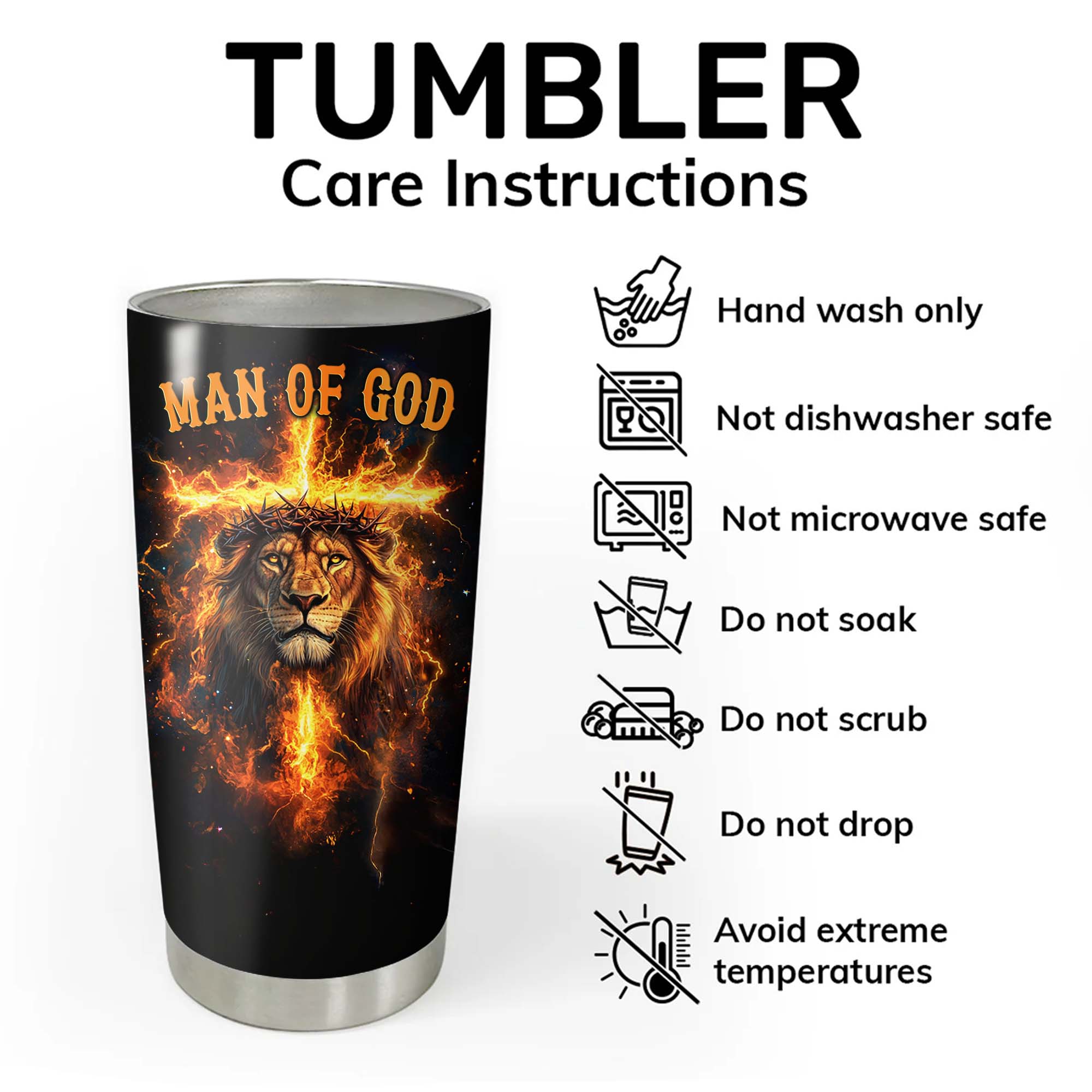 Man Of God Tumbler