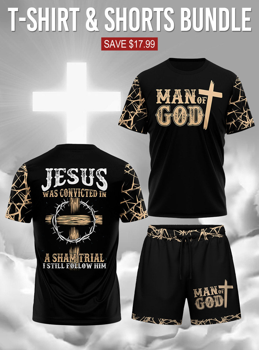 "Redeemed" T-Shirt & Shorts Set