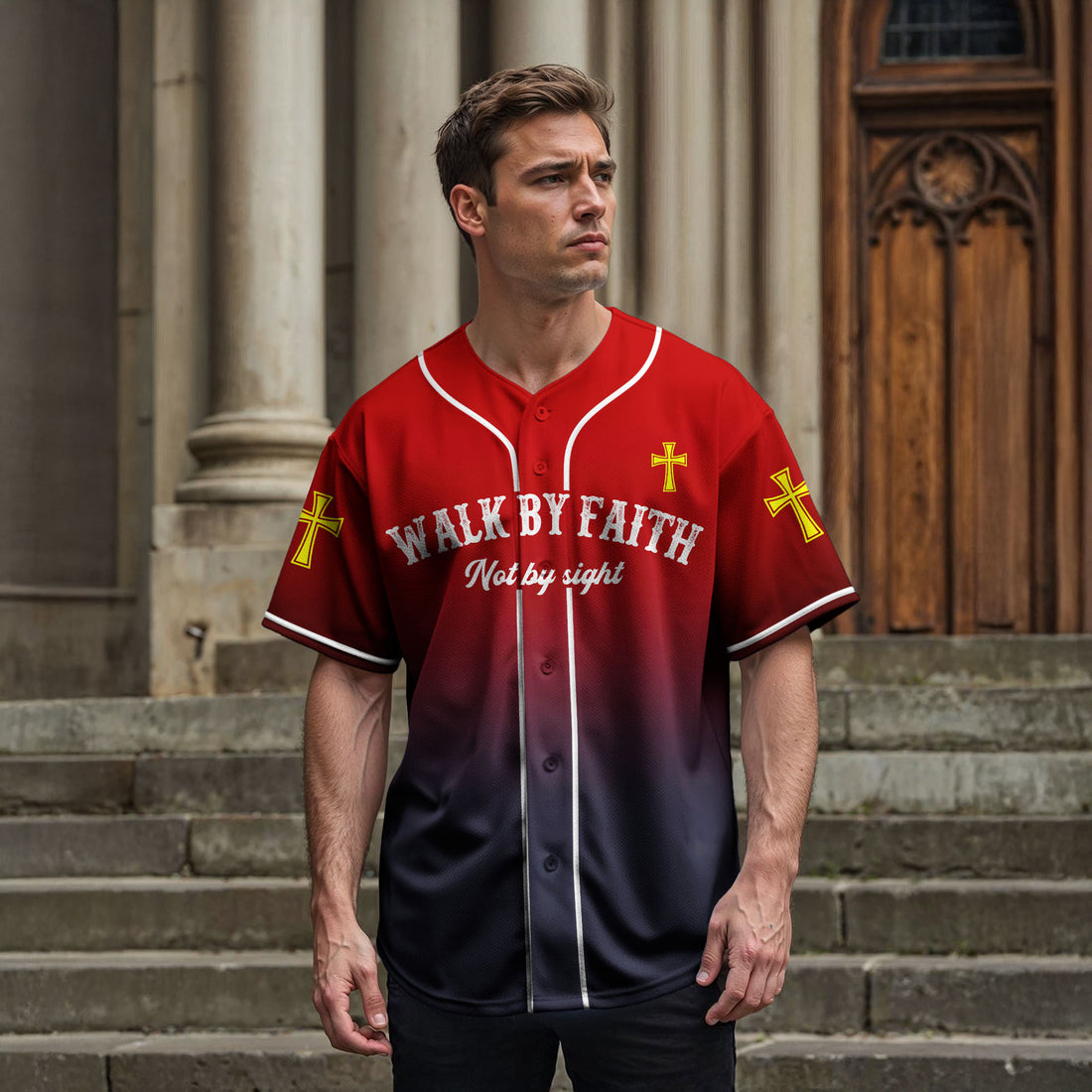 "Faithwalk" Baseball Jersey & Hat Bundle