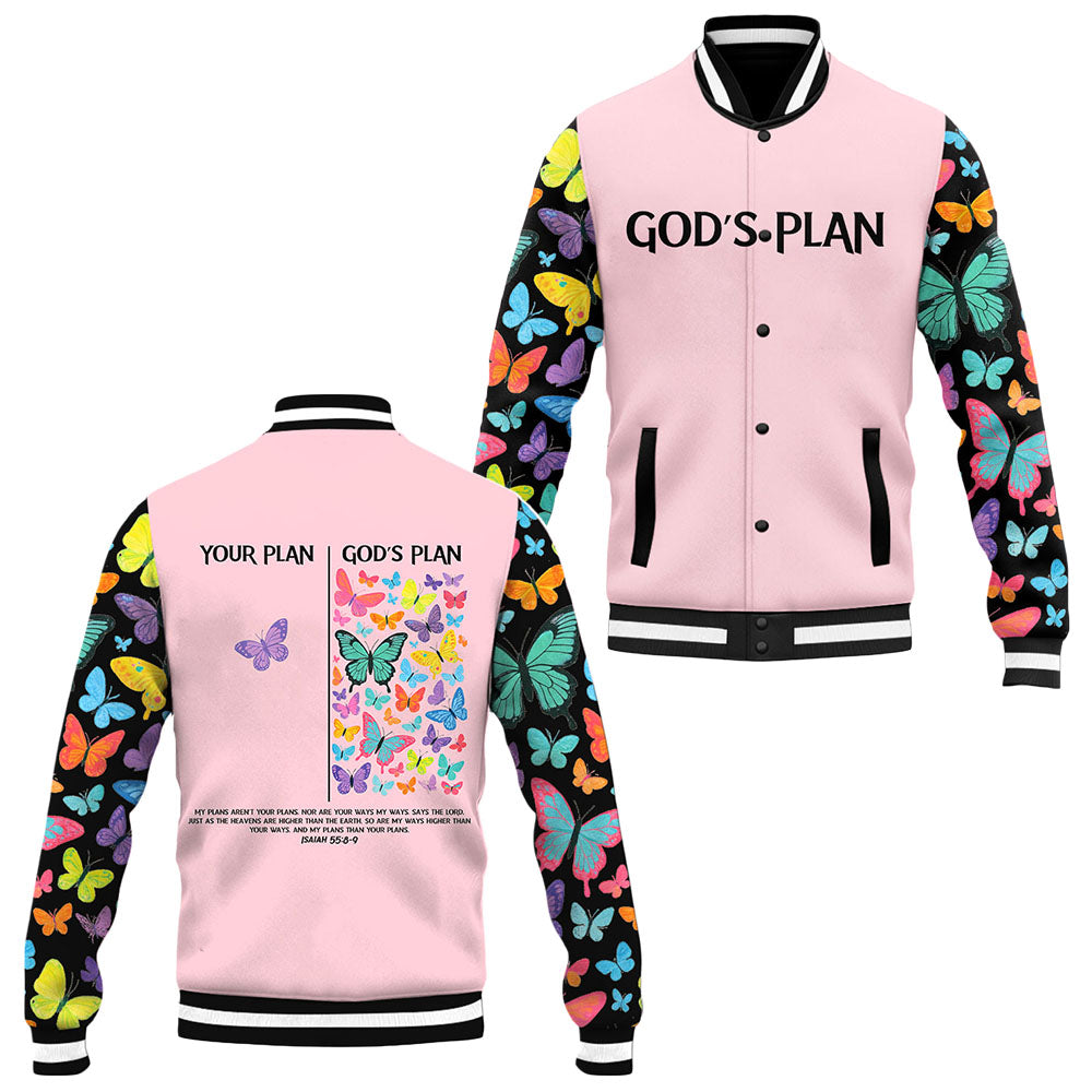 God's Plan Baseball Jacket