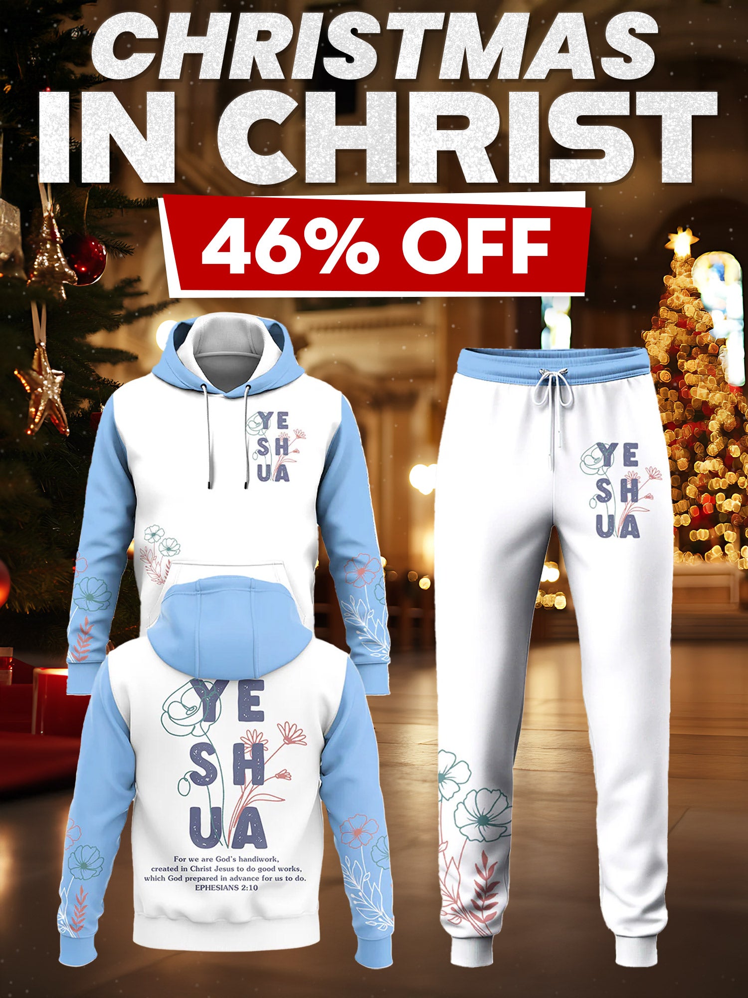 YESHUA Christian Hoodie & Jogger Set