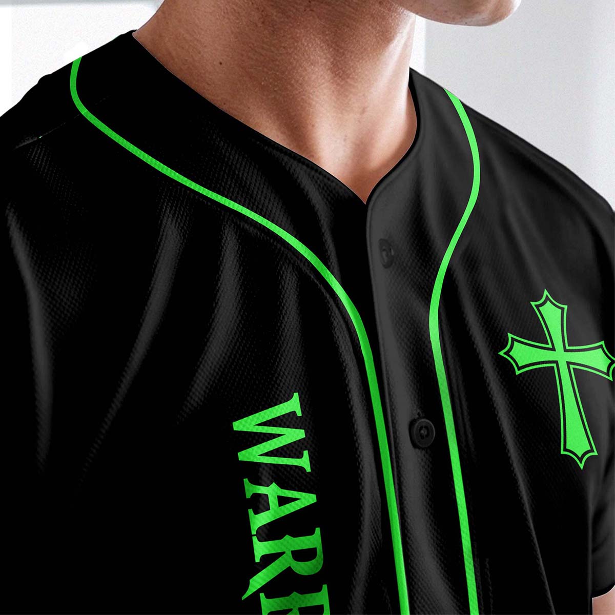 The Lord Is With You Mighty Warrior Custom Name Baseball Jersey
