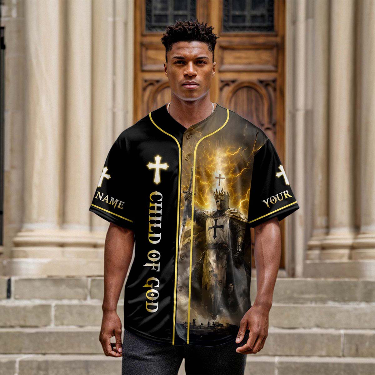 I Am The Son Of The King Custom Name Baseball Jersey