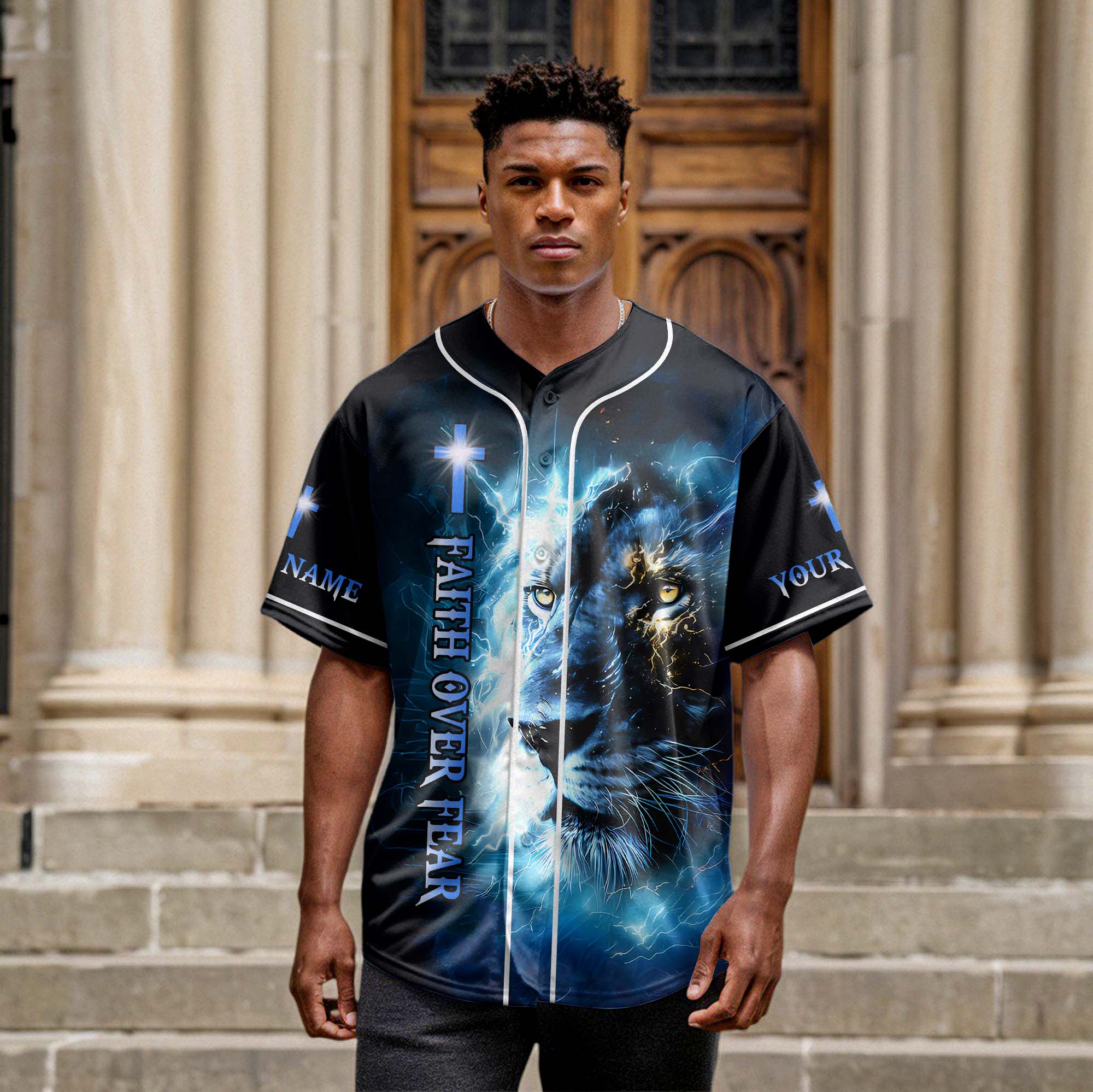 The Power Of God Custom Name Baseball Jersey