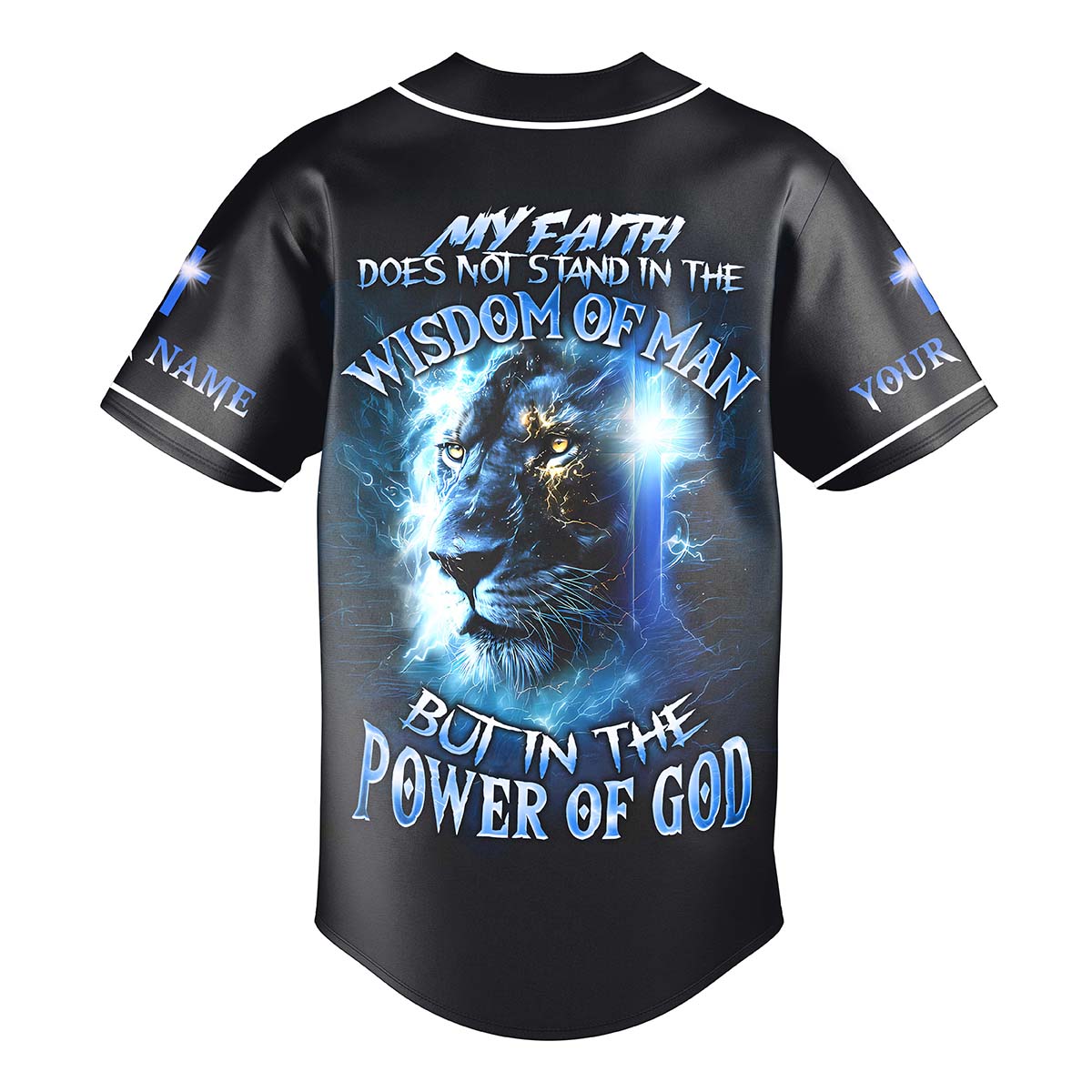 The Power Of God Custom Name Baseball Jersey