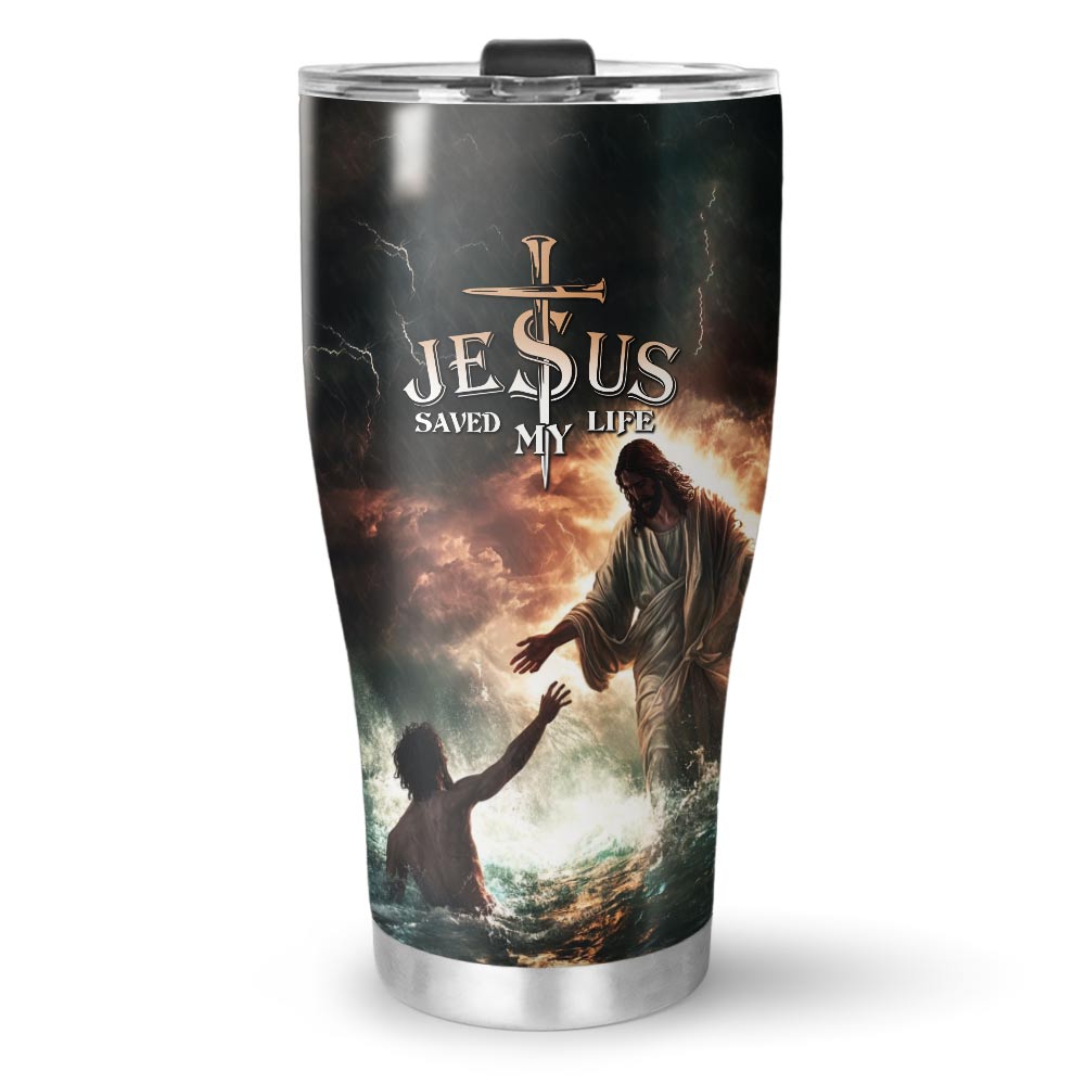 Jesus Save My Life Stainless Steel Tumbler