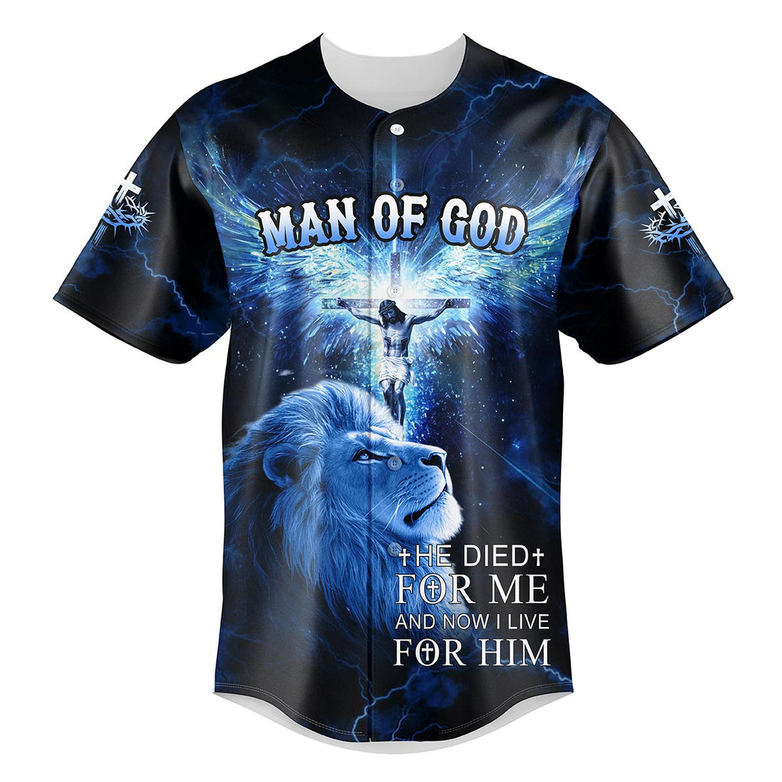 He Die For Me And Now I Live For Him Baseball Jersey