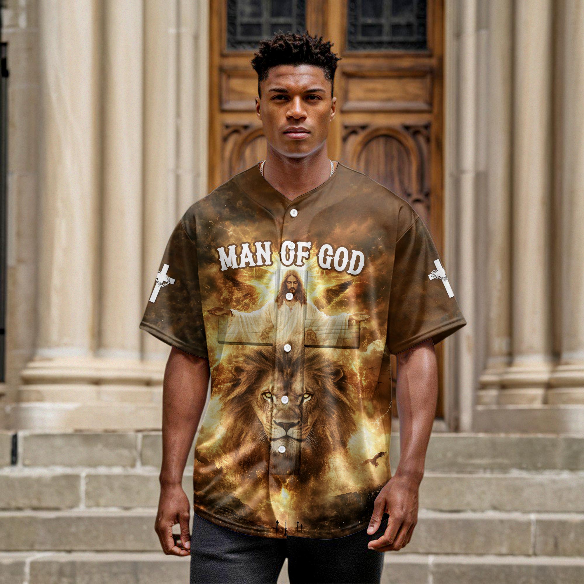 Man Of God Baseball Jersey