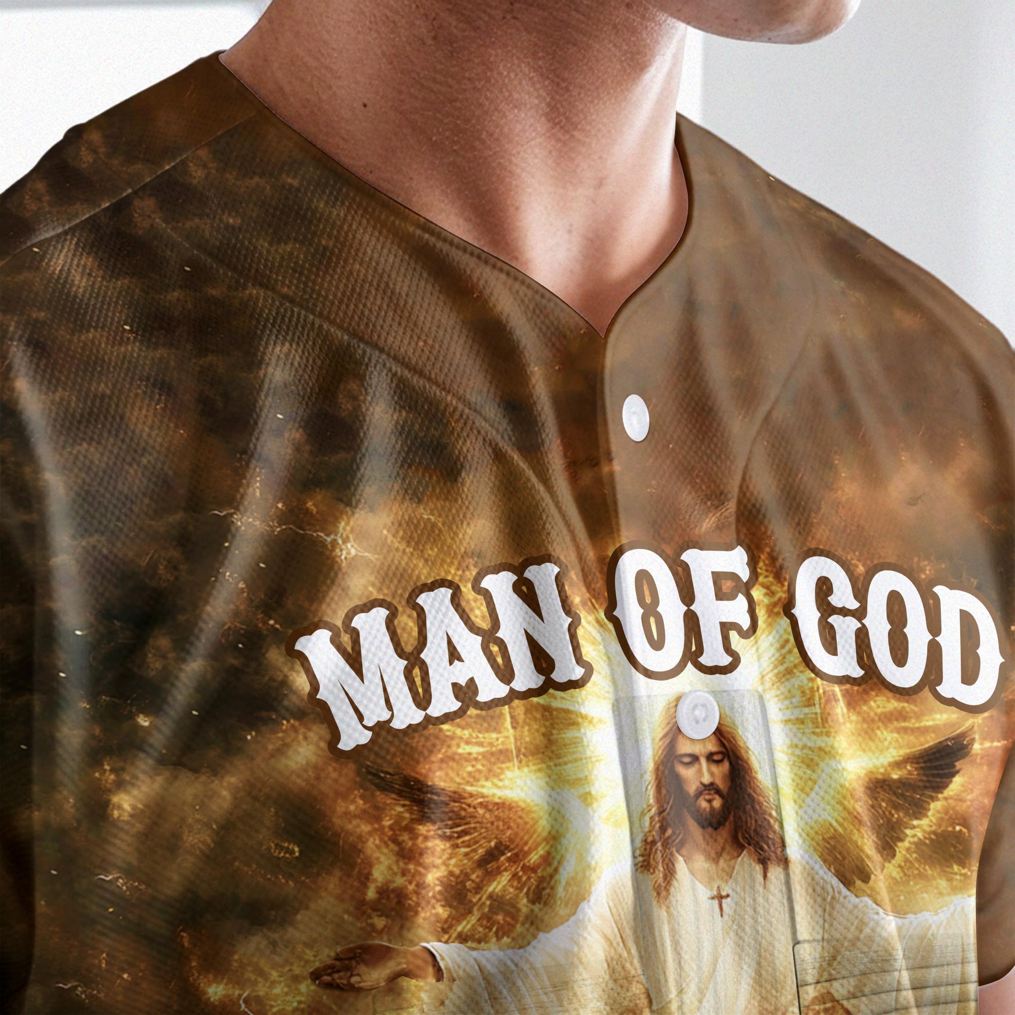 Man Of God Baseball Jersey