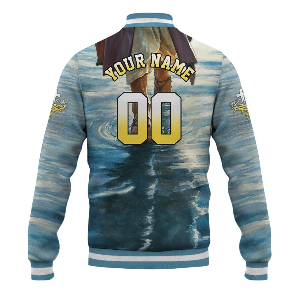 I Just Wanna Sit At The Feet Of Jesus Baseball Jacket