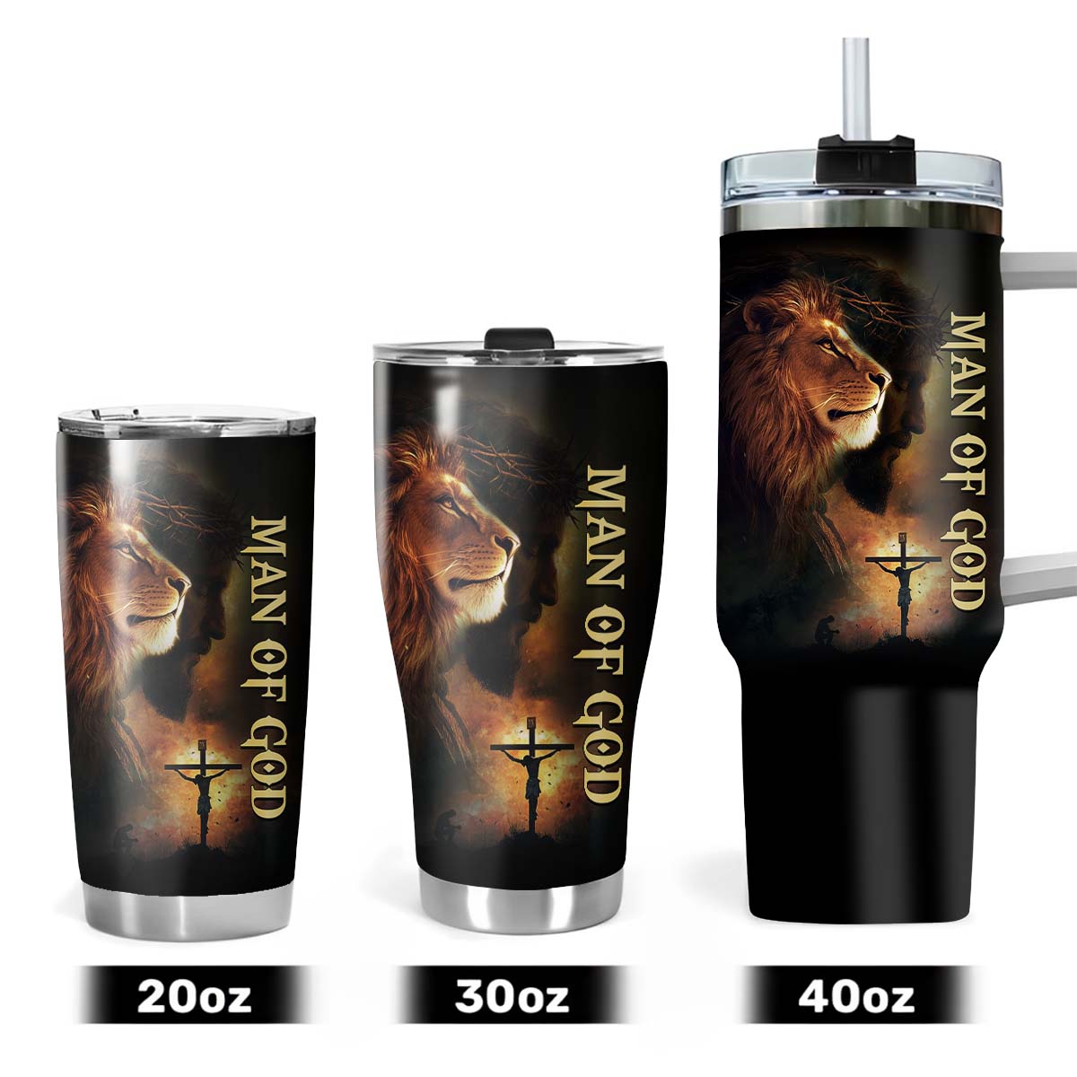 No Matter The Storm Lion Tumbler