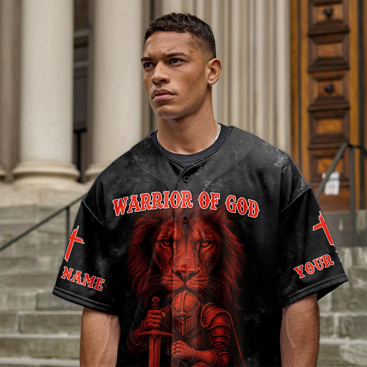 The Devil Saw Me With My Head Down Custom Name Baseball Jersey