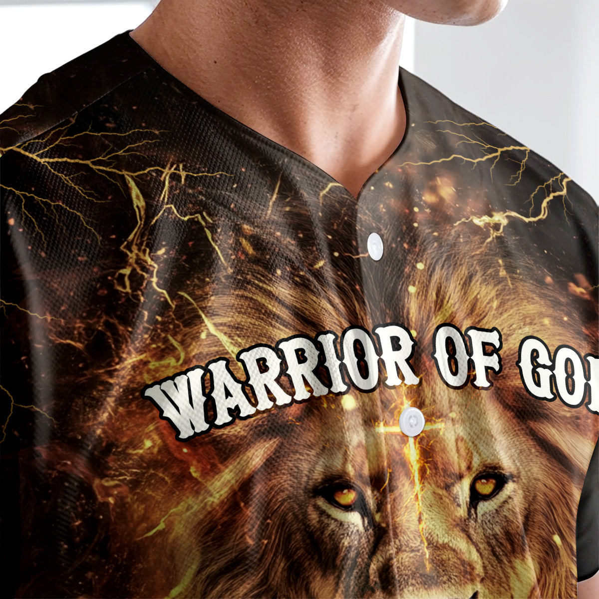 Warrior Of God Divine Crusader Custom Name Baseball Jersey