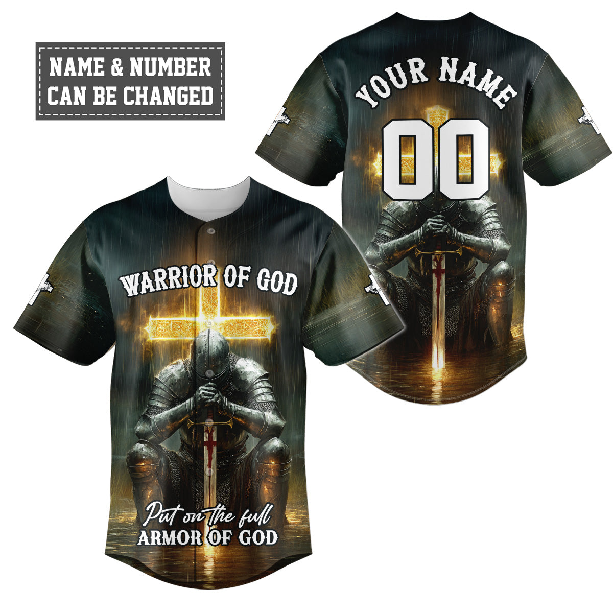 Put on the Full Armor of God Baseball Jersey