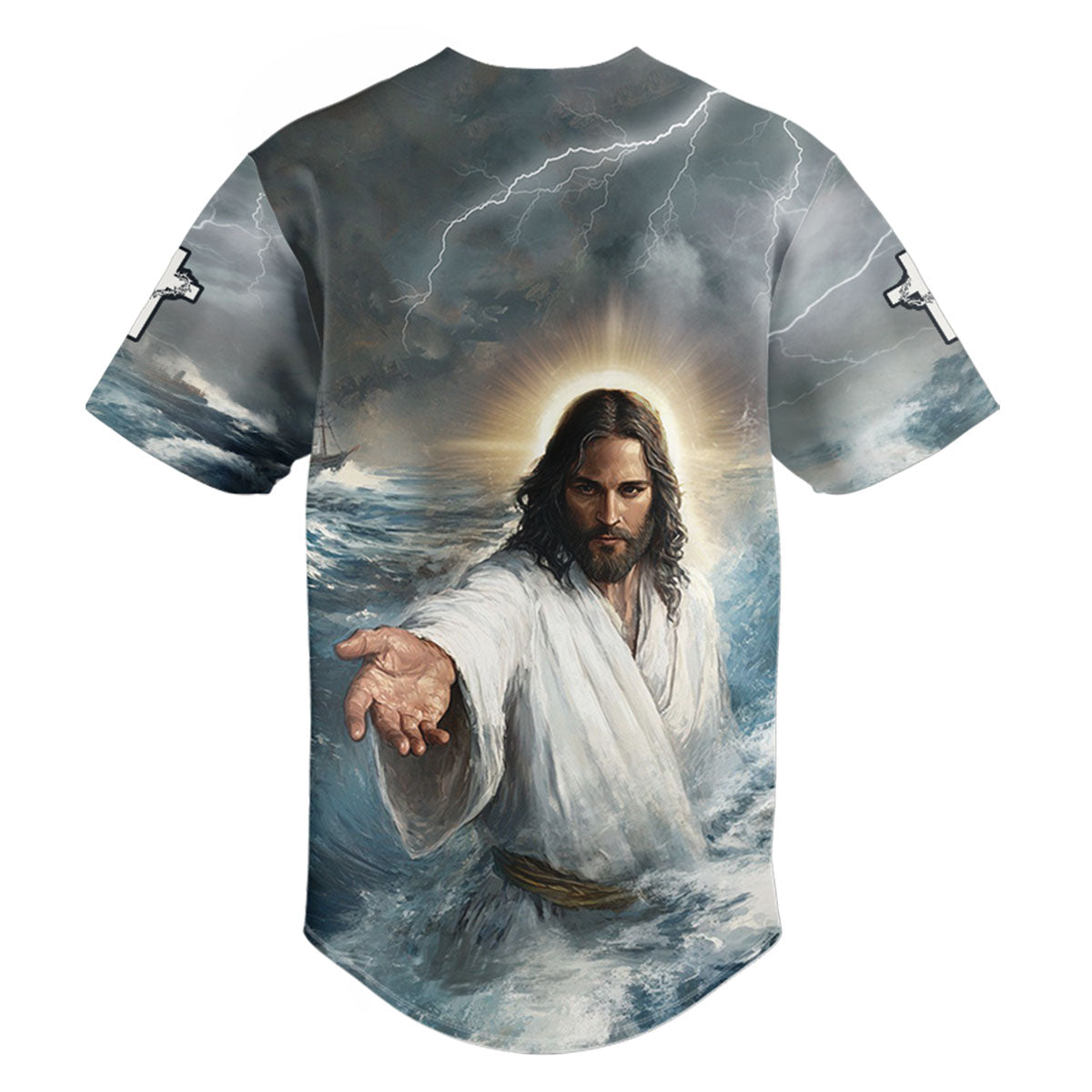 Faith Over Fear Jesus Baseball Jersey