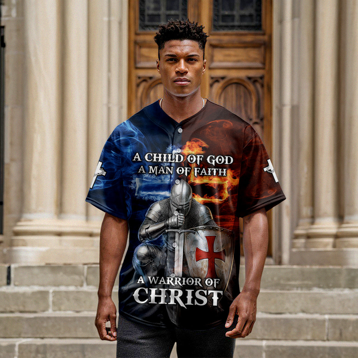 A Child of God A man of Faith Baseball Jersey