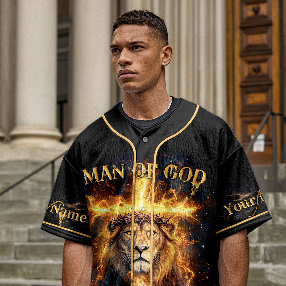 God Is My Strength Custom Name Baseball Jersey