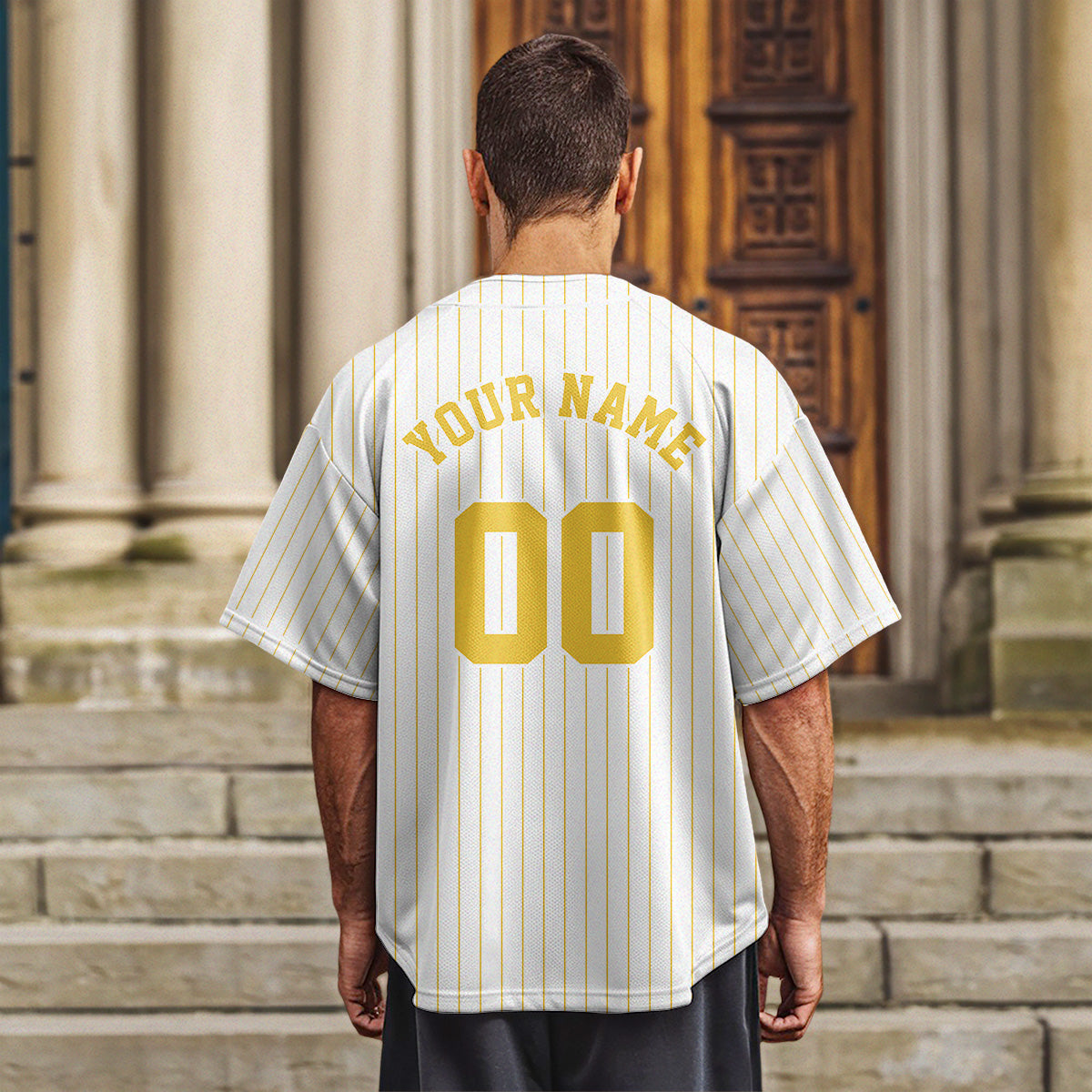 Man Of God Striped Baseball Jersey