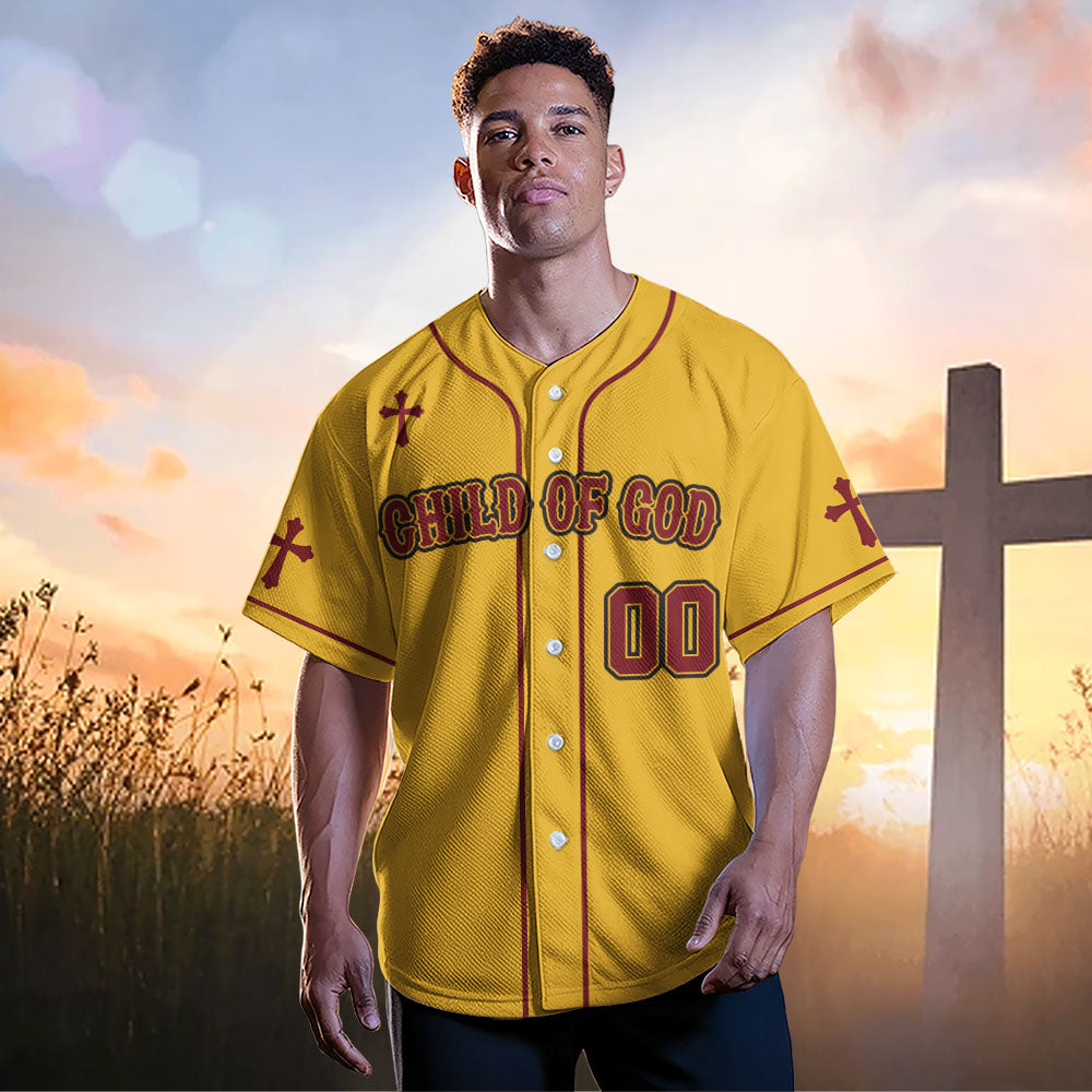 Child Of God  Baseball Jersey