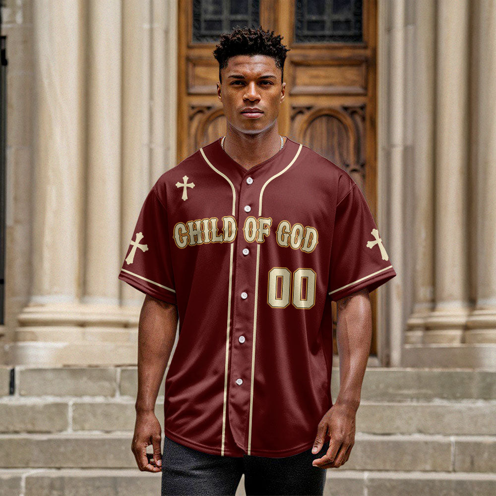 Child Of God  Baseball Jersey